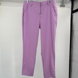Puma Women's Purple Stripe Golf Pants, Size 8